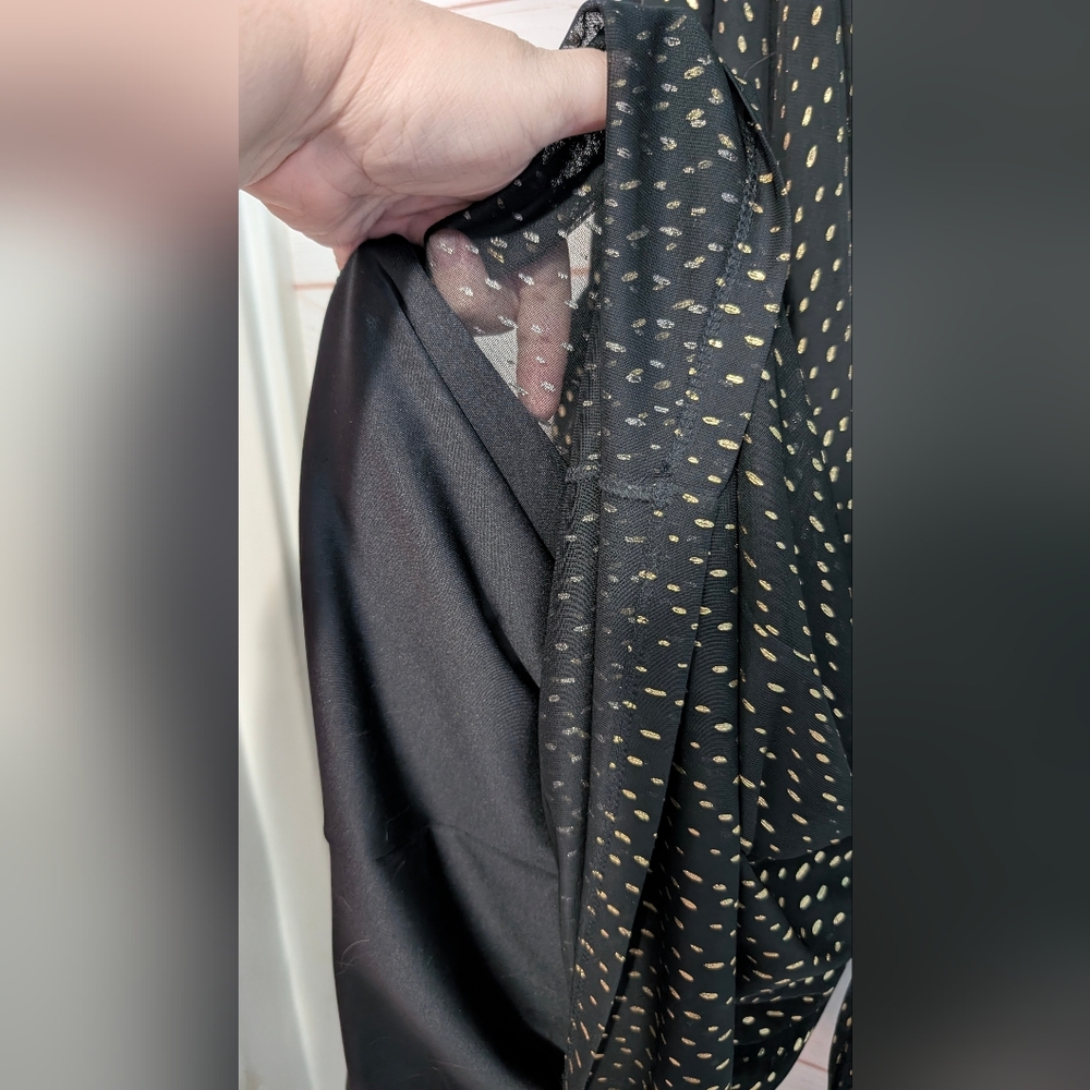 Jessica Simpson Elegant Black and Gold Women's Dress 👗 Size 14. - Picture 6 of 9